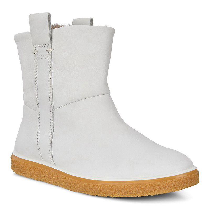 Women Boots Ecco Crepetray W - Boots White - India UOYAKE026